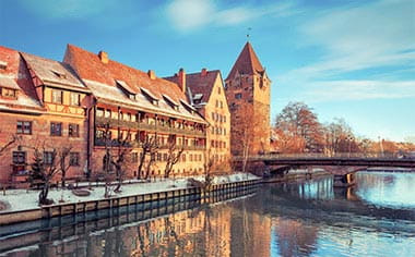 Nuremberg in winter, Germany